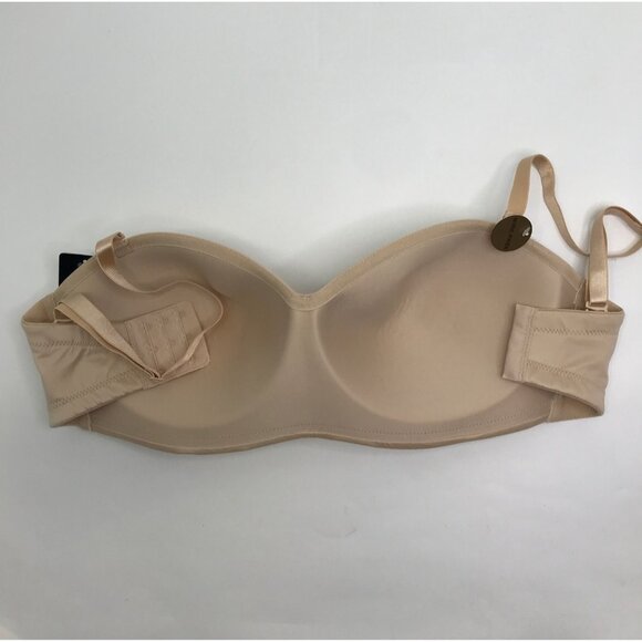 Wacoal Staying Power Wire Free Strapless Bra Sand Beige 32DDD NEW - Picture 3 of 4
